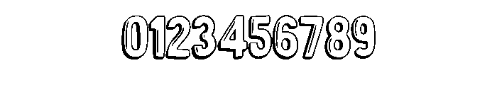 Shadow Outline Doodle B Regular Font OTHER CHARS