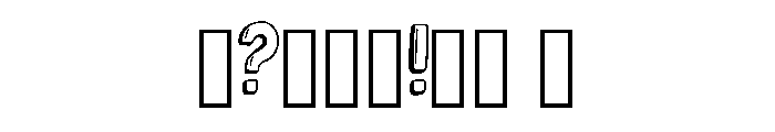Shadow Outline Doodle B Regular Font OTHER CHARS