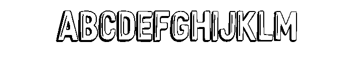 Shadow Outline Doodle B Regular FONT