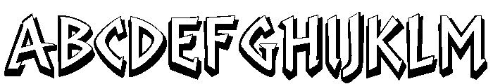 Shadow Pop Font UPPERCASE