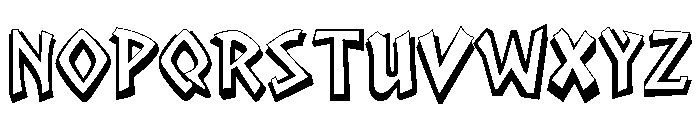 Shadow Pop Font UPPERCASE