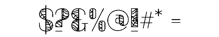 Shadow Weave Font OTHER CHARS