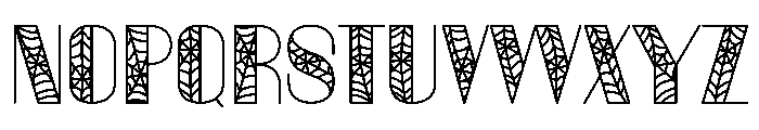 Shadow Weave Font LOWERCASE