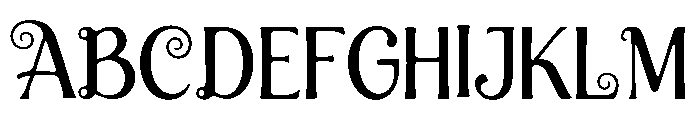 Shadow Whispers Font UPPERCASE