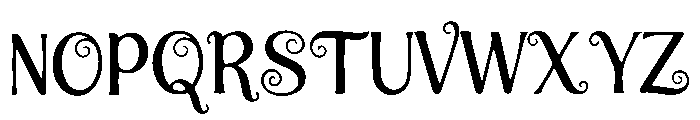 Shadow Whispers Font UPPERCASE