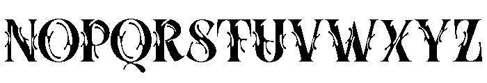 Shadow chrome Regular Font UPPERCASE