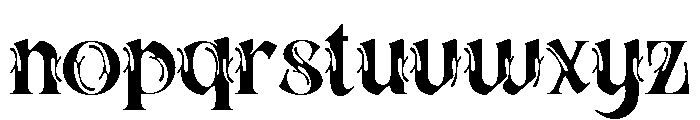 Shadow chrome Regular Font LOWERCASE