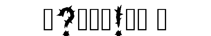 Shadowbane Regular Font OTHER CHARS