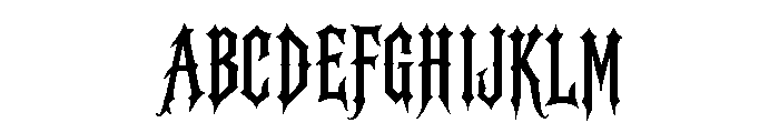 Shadowfang Font UPPERCASE