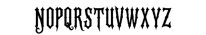 Shadowfang Font UPPERCASE