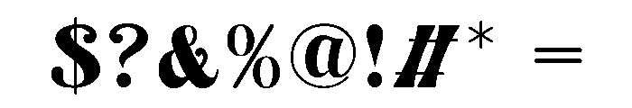 Shadowmast Font OTHER CHARS
