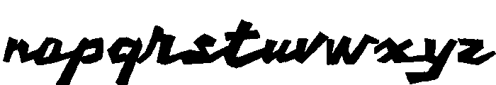 Shady Rocks Regular Font LOWERCASE