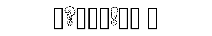 Shaggy Yeti By Squeeb C Regular Font OTHER CHARS
