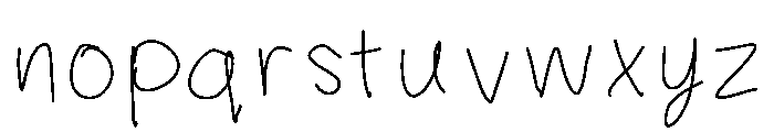 Shaky Grounds Medium Font LOWERCASE