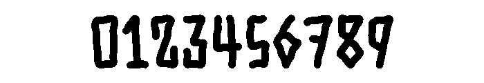 Shaky Scary Font OTHER CHARS