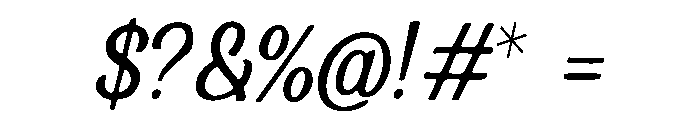 Shamisen Font OTHER CHARS