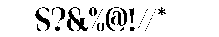 Shanolia Regular Font OTHER CHARS