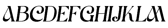 Shanoy Italic Font UPPERCASE