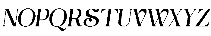 Shanoy Italic Font UPPERCASE