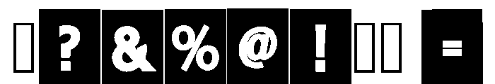 Shape Blocks Regular Font OTHER CHARS