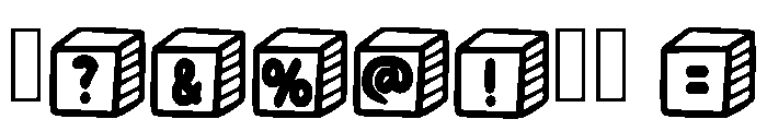 Shape Box Regular Font OTHER CHARS