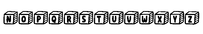 Shape Box Regular Font LOWERCASE