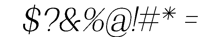 Shapfly Cond ExtLt Ita Font OTHER CHARS