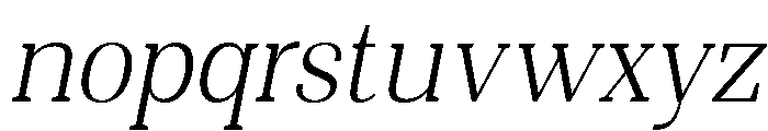 Shapfly Cond ExtLt Ita Font LOWERCASE