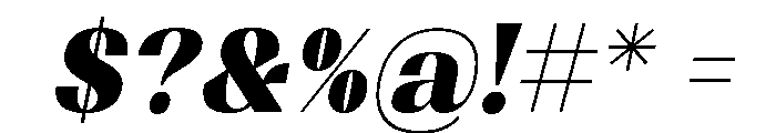 Shapfly Condensed Black Italic Font OTHER CHARS