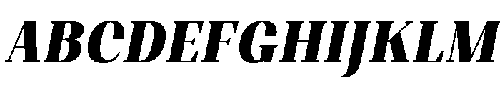 Shapfly Condensed Black Italic Font UPPERCASE