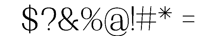 Shapfly Condensed Extra Light Font OTHER CHARS