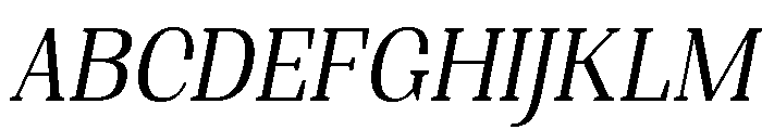 Shapfly Condensed Light Italic Font UPPERCASE