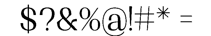Shapfly Condensed Light Font OTHER CHARS