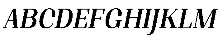 Shapfly Condensed Medium Italic Font UPPERCASE