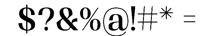 Shapfly Condensed Medium Font OTHER CHARS