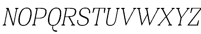 Shapfly Condensed Thin Italic Font UPPERCASE