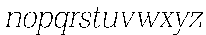 Shapfly Condensed Thin Italic Font LOWERCASE