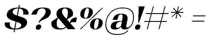 Shapfly Exp ExtBd Ita Font OTHER CHARS