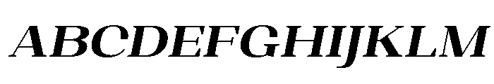 Shapfly Exp ExtBd Ita Font UPPERCASE