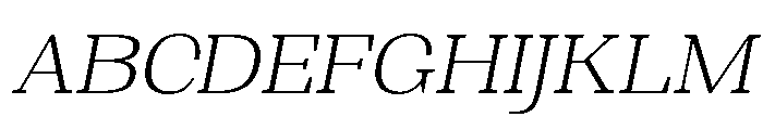 Shapfly Exp ExtLt Ita Font UPPERCASE