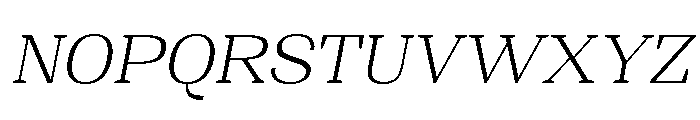 Shapfly Exp ExtLt Ita Font UPPERCASE