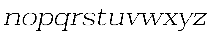 Shapfly Exp ExtLt Ita Font LOWERCASE