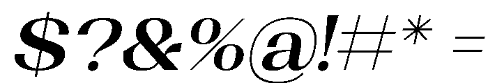 Shapfly Exp SemBd Ita Font OTHER CHARS