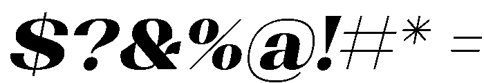 Shapfly Expanded Black Italic Font OTHER CHARS