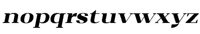 Shapfly Expanded Black Italic Font LOWERCASE
