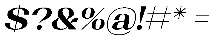 Shapfly Expanded Bold Italic Font OTHER CHARS