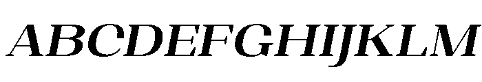 Shapfly Expanded Bold Italic Font UPPERCASE