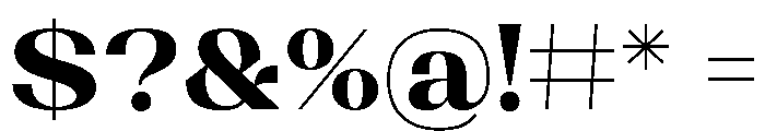 Shapfly Expanded Extra Bold Font OTHER CHARS