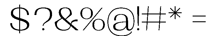 Shapfly Expanded Extra Light Font OTHER CHARS