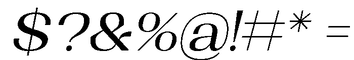 Shapfly Expanded Italic Font OTHER CHARS